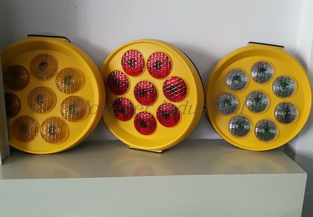 Sunflower design solar yellow / red flash light(图1)